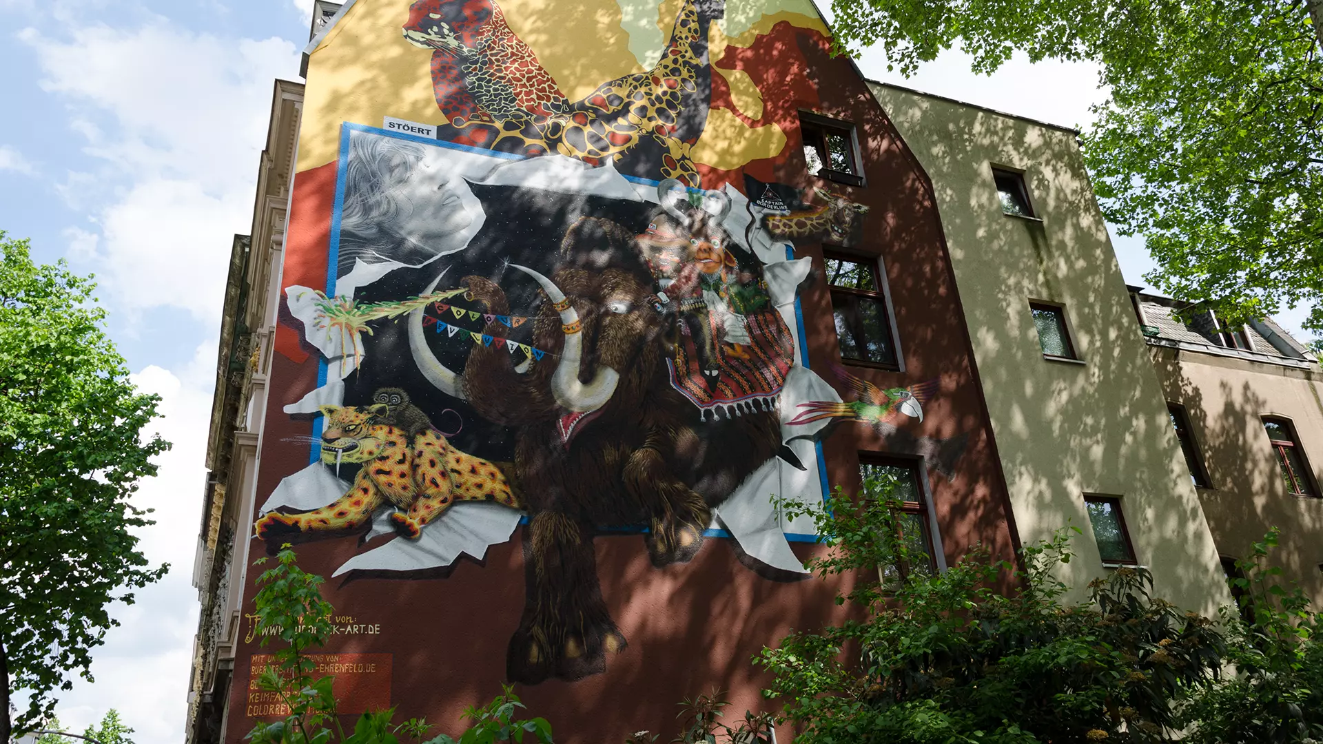 Mural in der Glasstraße